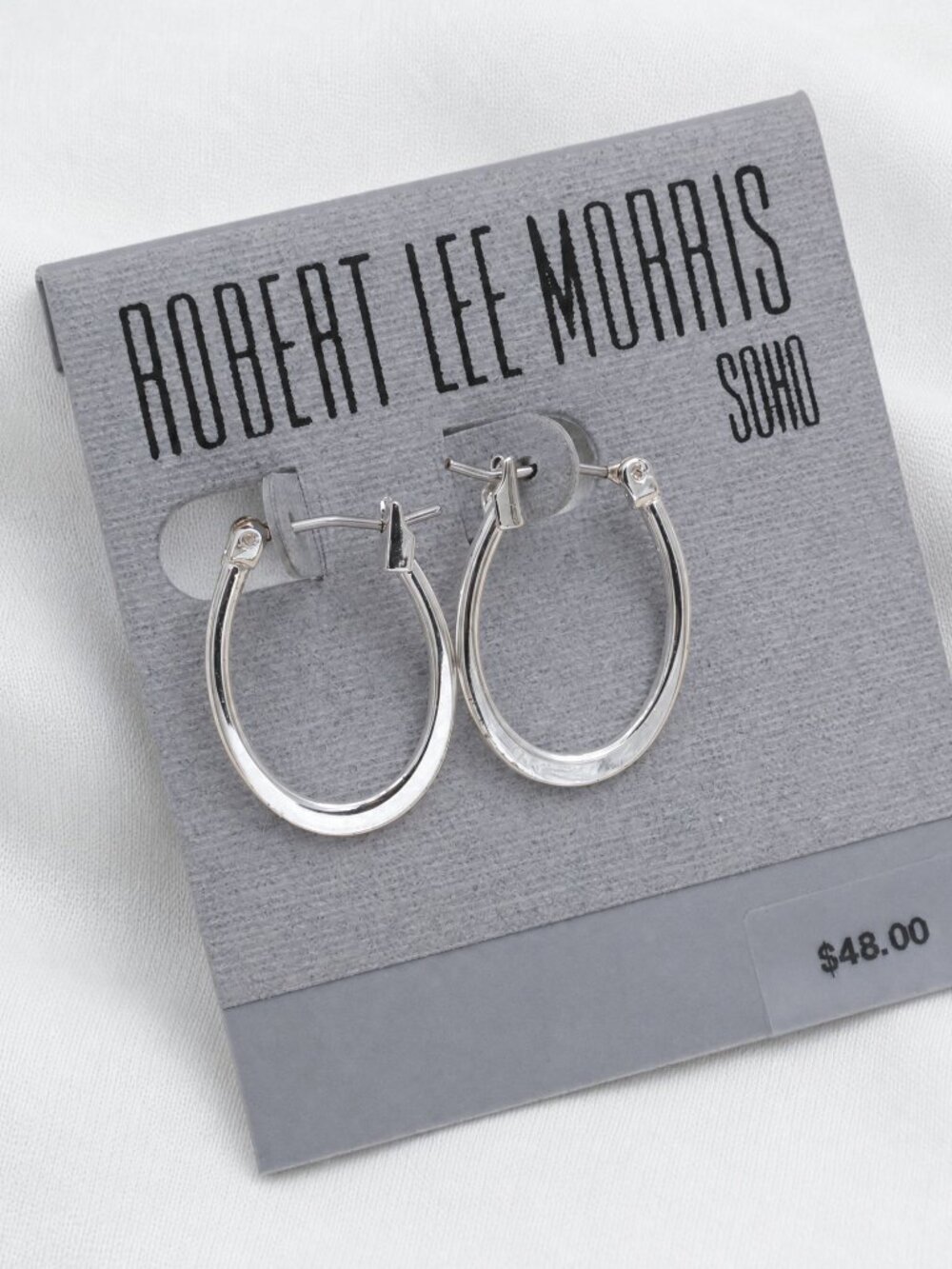 Robert Lee Morris Silver Hoop Earrings
